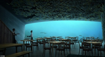 В первом подводном ресторане Европы столики забронированы на полгода вперед