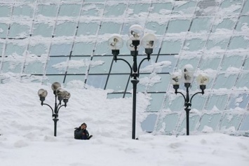 Во всех районах Киева 10-бальные пробки из-за снегопада