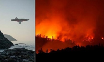 Лесные пожары в Калифорнии возникли из-за разбившегося НЛО - Уфологи нашли очевидца