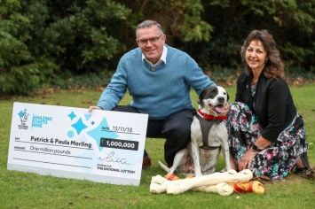 Британец выиграл 1 млн. фунтов стерлингов в лотерею благодаря своей собаке