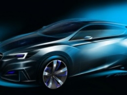 Subaru опубликовала тизеры концептуального хэтчбека Impreza