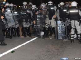 В столице Черногории произошли столкновения на антиправительственном митинге