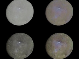 NASA опубликовало более 4 тысяч полноцветных снимков Цереры