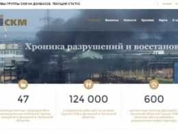 Начал работу ресурс «Активы Группы СКМ на Донбассе. Текущий статус»