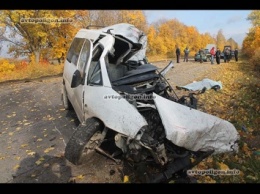 ДТП на Виннитчине: Citroen Jumpy уничтожился об грузовик - водитель погиб. ФОТО
