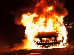 На Днепропетровщине загорелся автомобиль
