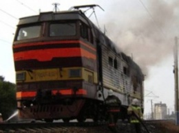 В Запорожской области загорелся поезд