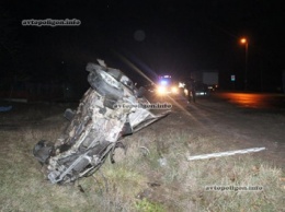 ДТП в Винницкой области: Honda Accord перевернулся в кювете - погиб милиционер. ФОТО