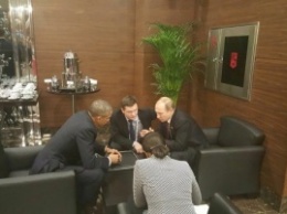 Барак Обама и Владимир Путин побеседовали на полях саммита G20 в Анталье
