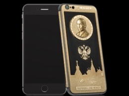 Смартфон для патриотов: итальянские ювелиры выпустили золотой iPhone 6s с Путиным за 197 000 рублей