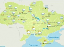 Погода на сегодня: В западных областях сильный ветер, до +12, в Киеве дождь, до +11