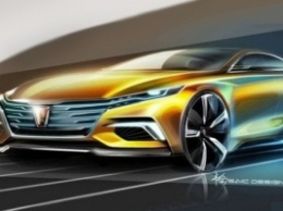 Китайцы показали тизеры нового концептуального купе Roewe Vision R