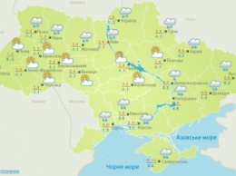 Погода на сегодня: В Украине местами дожди со снегом, до +14, в Киеве – до +4