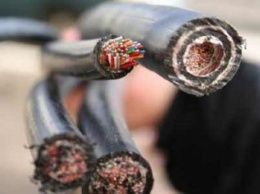В Южноукраинске вырезали 250 метров телефонного кабеля