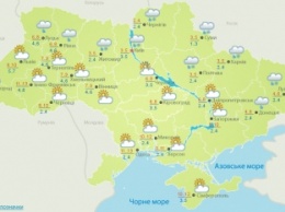 В Украине завтра местами ожидается мокрый снег, до +12, в Киеве – до +5