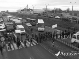 Протесты арграриев распространяются на всю Украину