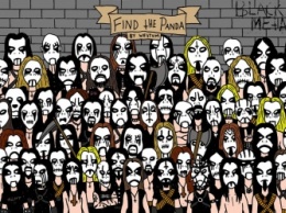 Сможете ли вы найти панду в толпе металлистов?