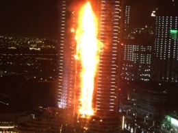 В Дубаи пожар в небоскребе потушили за 14 часов
