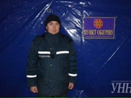 В центре Ровно спасатели установили палатку для обогрева