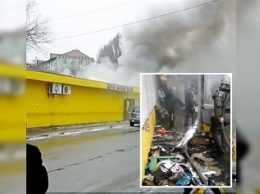 На рынке у автовокзала Никополя произошел пожар, сгорели 14 киосков