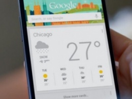 Google тестирует новые погодные карточки для Google Now