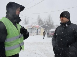 Руководитель области и мэр Николаева посетили блокпосты Нацполиции на въездах в город
