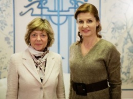 Жены президентов Украины и Германии обсудили деятельность ЮНИСЕФ в Украине