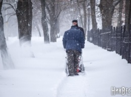 В Николаевской области выпала практически годовая норма снега
