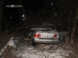 ДТП под Винницей: Mercedes вылетел с дороги и перевернулся - погиб водитель, в авто найдена граната Ф-1. ФОТО