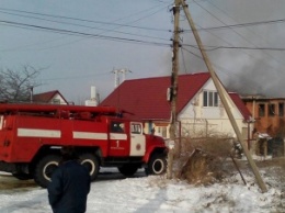 На Днепропетровщине пылал частный дом (Фото)