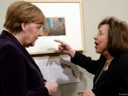 Меркель открыла выставку работ узников концлагерей
