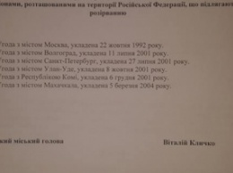 Фракция "Свободы" в Киевсовете инициирует разрыв соглашений о побратимстве Киева с городами РФ