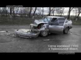 ДТП на Тернопольщине: Daewoo Nexia врезался в асфальтоукладчик - водитель погиб. ФОТО