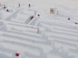 Польша: Ледовый лабиринт построили в Закопане