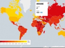 Украина сохранила 130-ю позицию в рейтинге восприятия коррупции от Transparency International