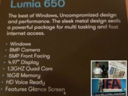Известна стоимость смартфона Microsoft Lumia 650