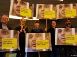 В Берлине на кинофестивале "Берлинале" прошла акция в поддержку Сенцова