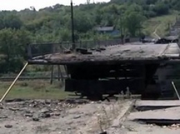 Псевдовласть в Луганском регионе отказывается восстанавливать мост через Северский Донец