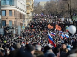 В Москве завершился марш памяти Немцова