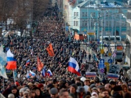 В Москве завершился марш в память о Борисе Немцове