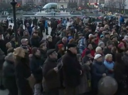 В центре Киева стартовала акция памяти Б.Немцова