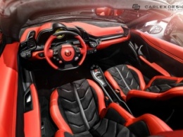 Carlex Design сделал макияж салона Ferrari 458 Spider