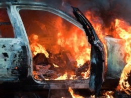Машина сгорела в Закарпатье