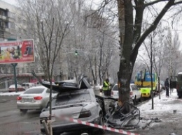 Фото с места смертельного ДТП в Киеве