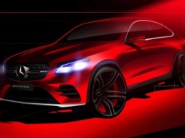 Новый тизер Mercedes GLC Coupe