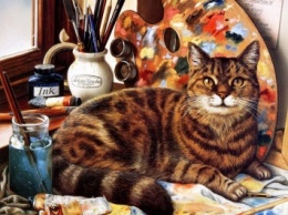 В Санкт-Петербурге проходит выставка картин "Коты великих художников"