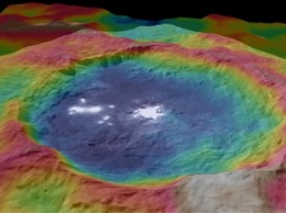 NASA опубликовало снимок загадочных пятен Цереры
