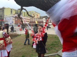 В центре Одессы болгары попрощались с зимой