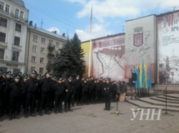 Патрульные теряли сознание во время принятия присяги в Черновцах