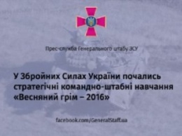 «Весенний гром - 2016»: в Украине начались масштабные учения